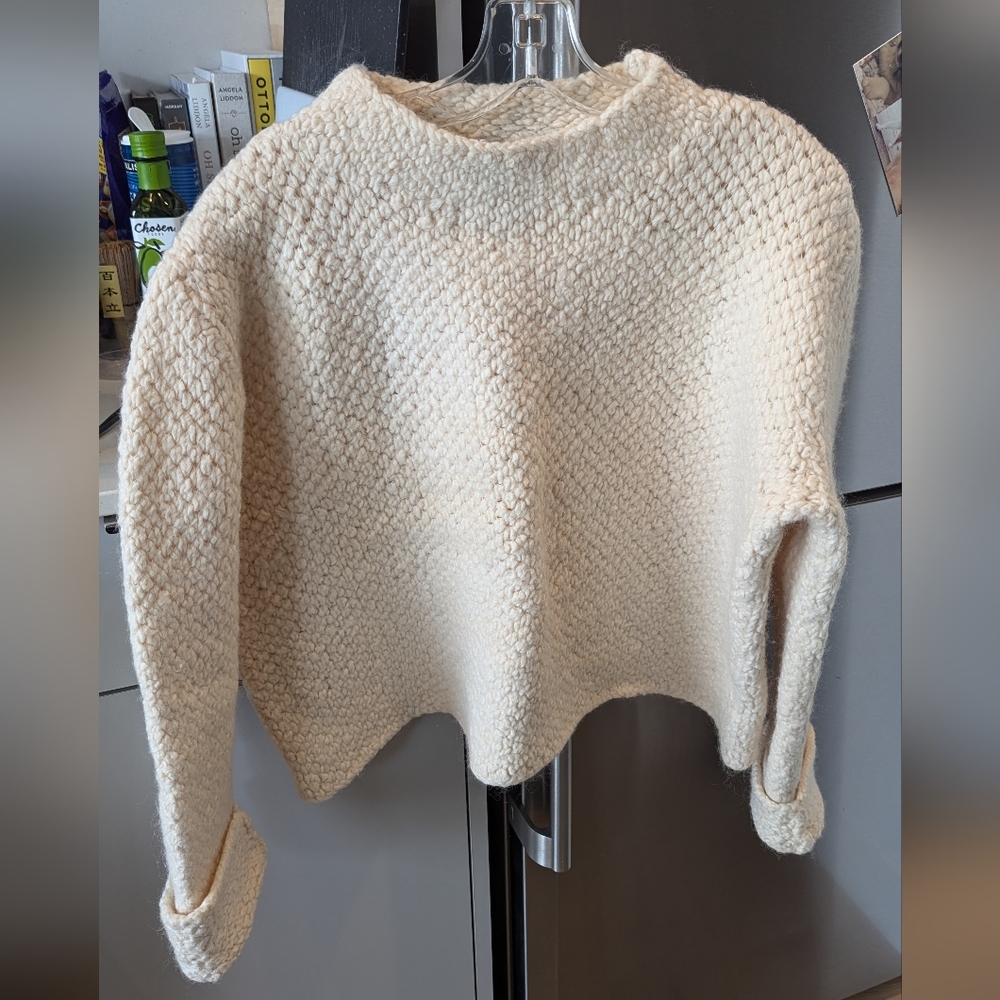 Vintage DKNY Wool Ivory Sweater XL